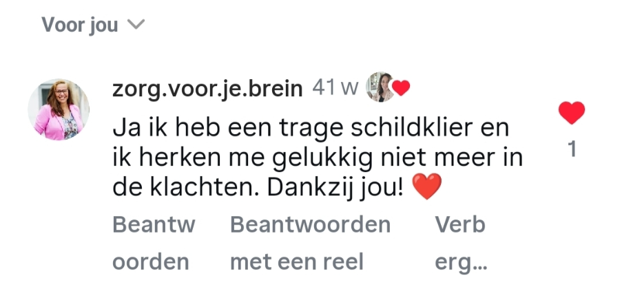 Positieve review van een vrouw die hulp kreeg bij haar hormonale disbalans