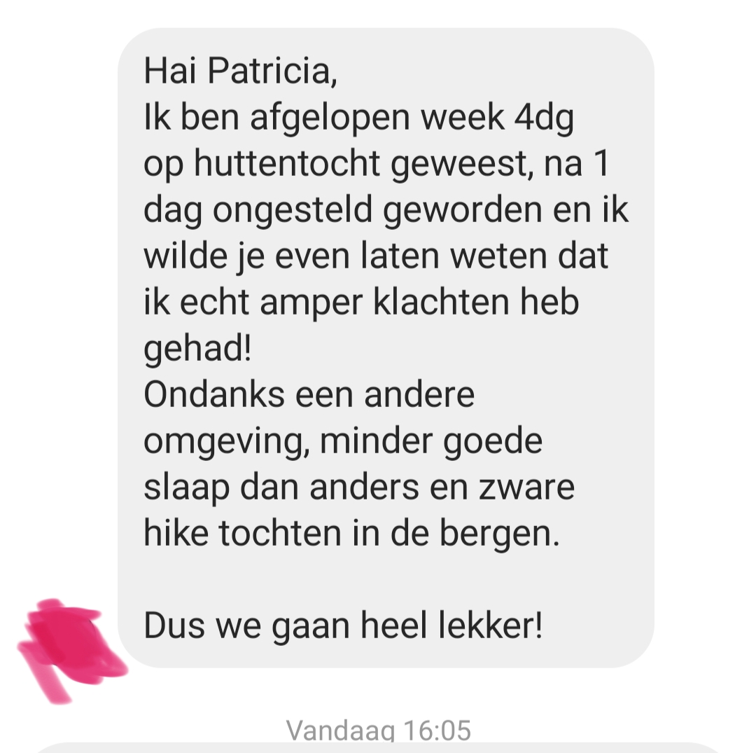 Lees deze mooie review behaalt door een consult hormoonspecialist van mij