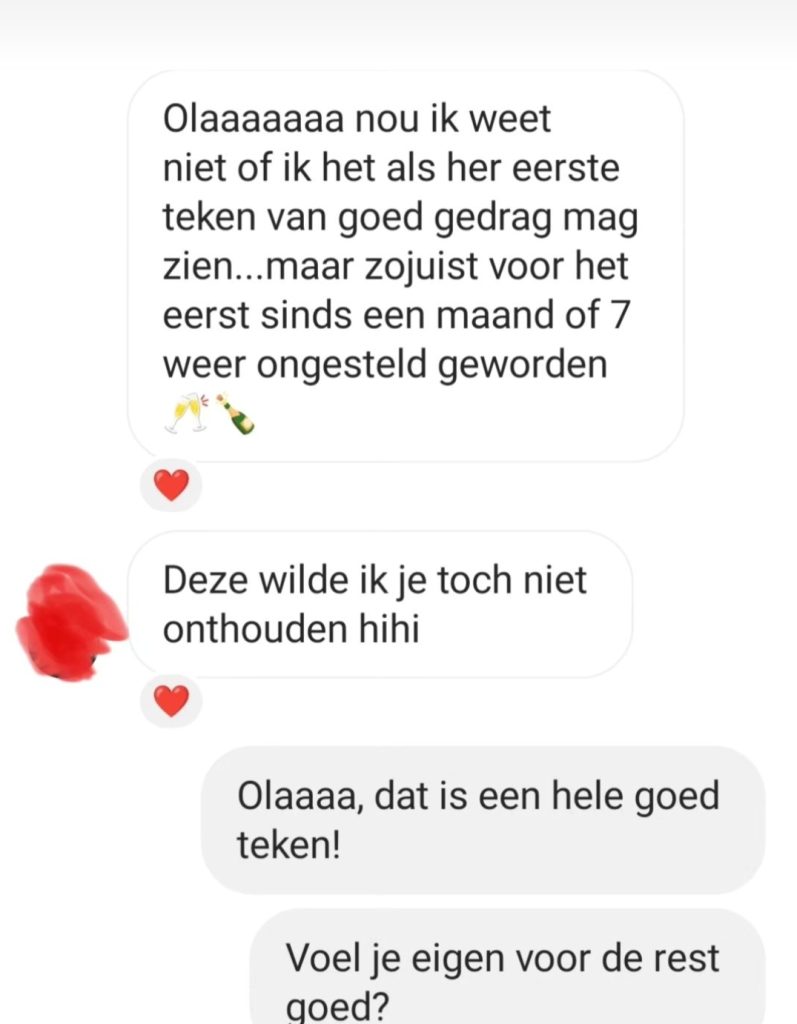 Positieve review van een vrouw die hulp zocht bij uitblijvende menstruatie