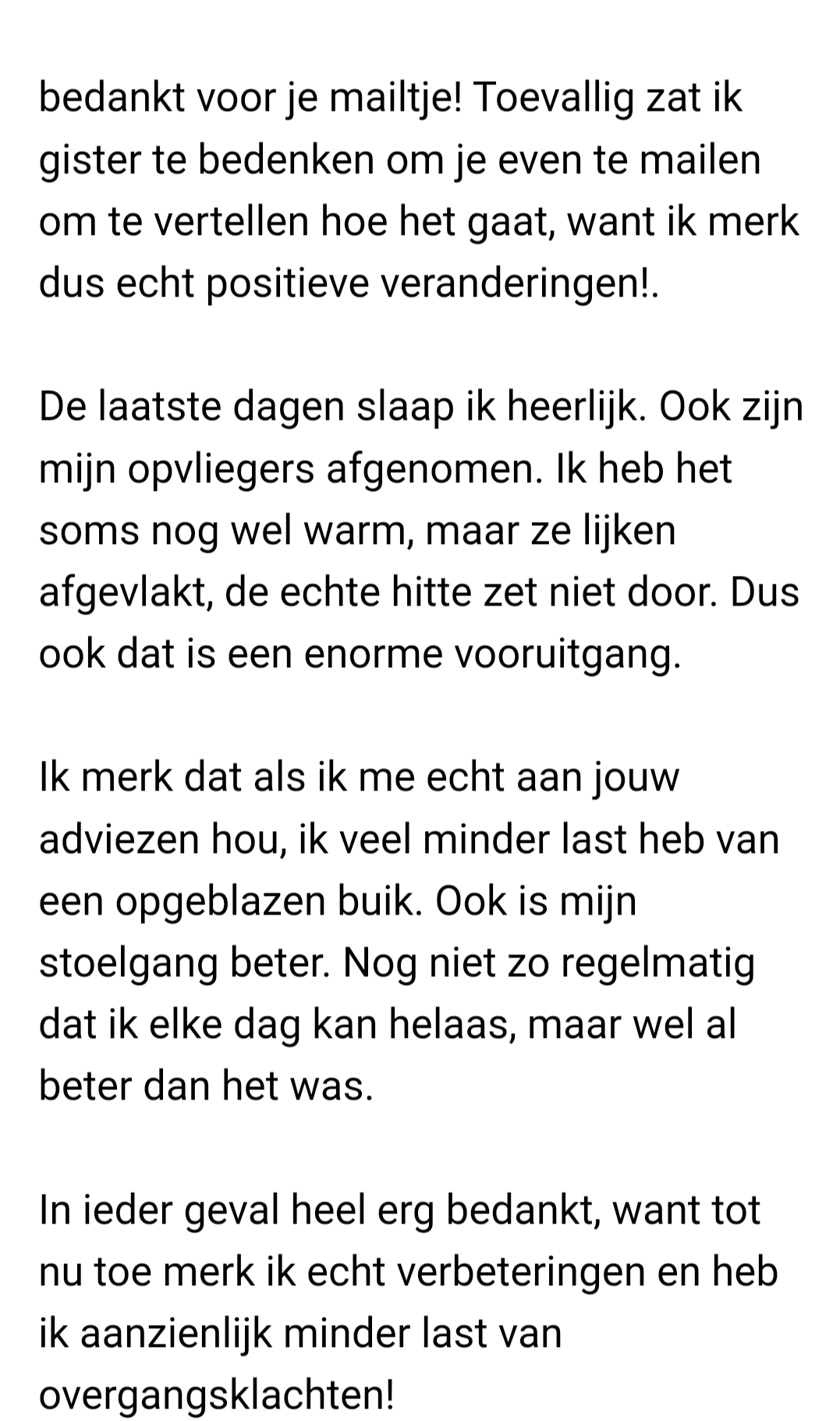 Deze vrouw kreeg van mijn perimenopauze begeleiding en lees de positieve veranderingen