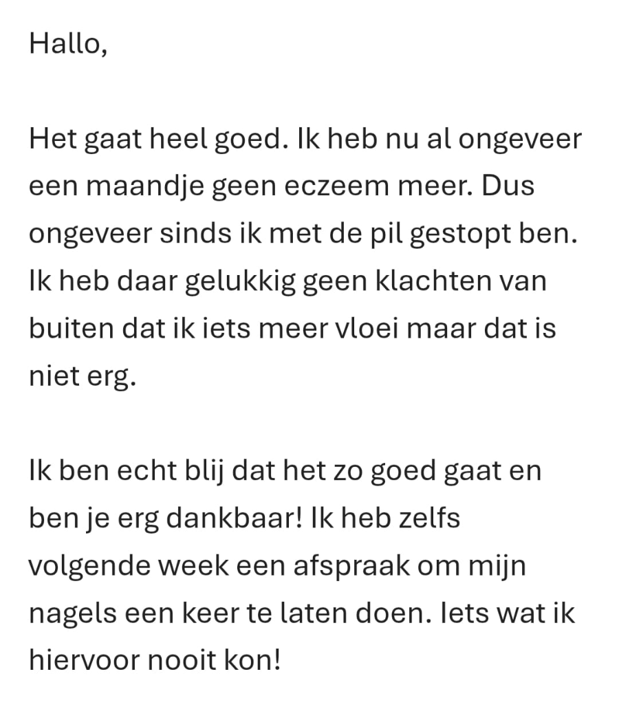 Deze vrouw heeft een hormooncheck gedaan en leest nu haar resultaat